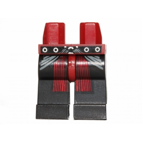 Hips and Black Legs with SW Belt and Dark Red Sash Pattern