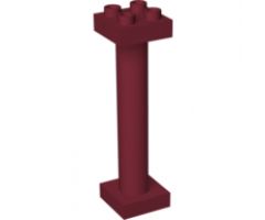 Duplo Support Column 2 x 2 x 6 Round with Open Latticed Back