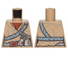 Torso Female Tunic and Sand Blue Plaited Belts Pattern