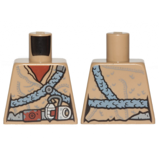 Torso Female Tunic and Sand Blue Plaited Belts Pattern