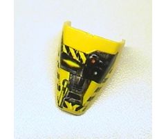 Technic Throwbot Visor with Jet / Judge Pattern