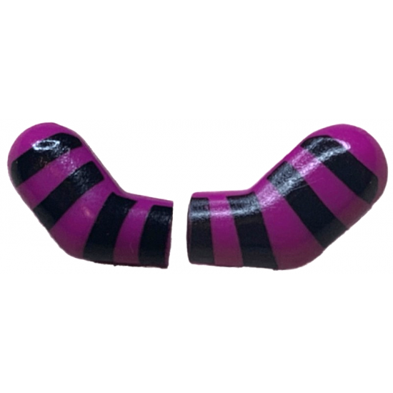Arm, (Matching Left and Right) Pair with 4 Black Stripes Pattern