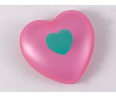 Clikits, Icon Heart Giant with Pin with Sand Green Heart Pattern