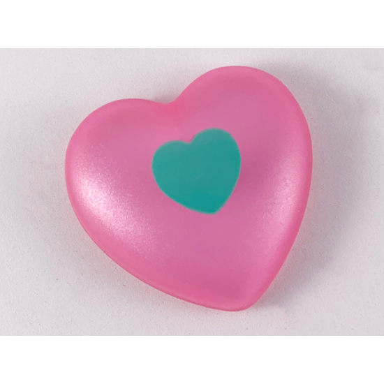 Clikits, Icon Heart Giant with Pin with Sand Green Heart Pattern