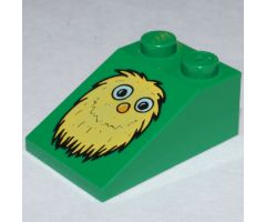 Slope 33 3 x 2 with McDonald's Character with Yellow Fur and Orange Nose Pattern (Fry Guy)
