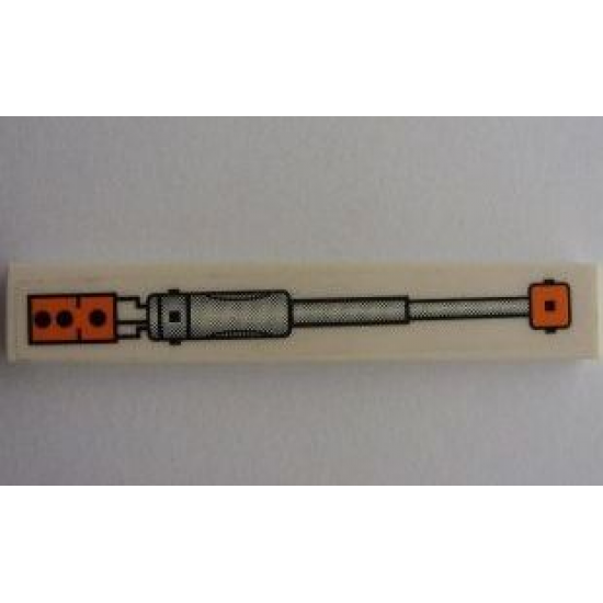 Tile 1 x 6 with Pneumatic Arm Pattern (Sticker) - Set 7693