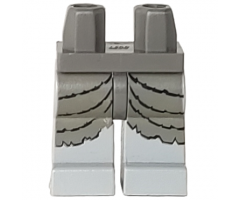 Hips and Light Gray Legs with Studios Dark Gray Mummy Wrapping Pattern