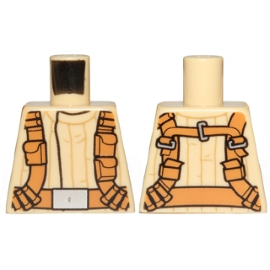 Torso SW Mandarin Collar, Dark Orange Utility Belts Pattern (SW Resistance Trooper)
