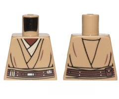 Torso SW Layered Shirt, Dark Brown Belt Pattern (Mace Windu)