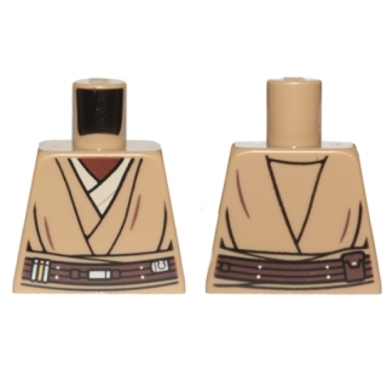 Torso SW Layered Shirt, Dark Brown Belt Pattern (Mace Windu)
