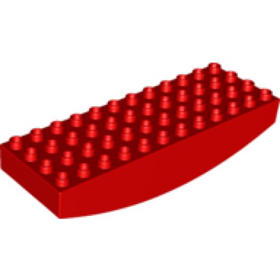 Duplo, Brick 4 x 12 x 2 with Curved Bottom