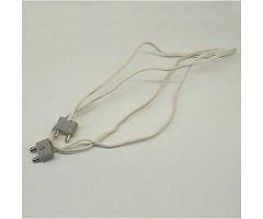 Electric, Wire 12V / 4.5V with 2 Leads, 96 Studs Long with 2 Light Gray Electric, Connector, 2-Way Male Rounded Narrow Type 1 with Cross-Cut Pins