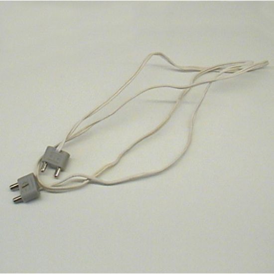Electric, Wire 12V / 4.5V with 2 Leads, 96 Studs Long with 2 Light Gray Electric, Connector, 2-Way Male Rounded Narrow Type 1 with Cross-Cut Pins