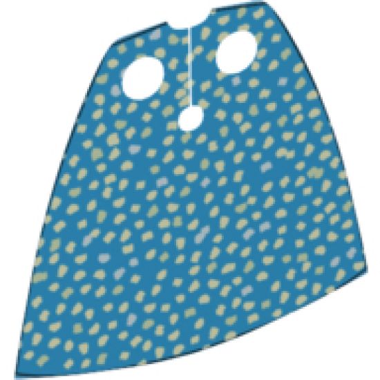 Minifigure, Body Wear Cape Cloth, Standard with Iridescent Dots Pattern