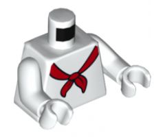Torso Red Scarf Pattern / White Arms / White Hands