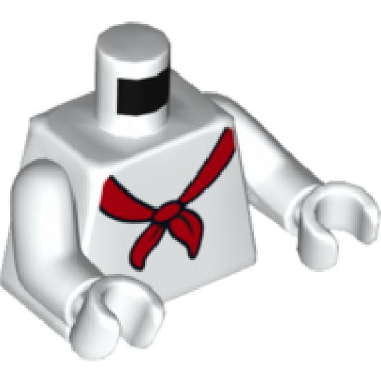 Torso Red Scarf Pattern / White Arms / White Hands