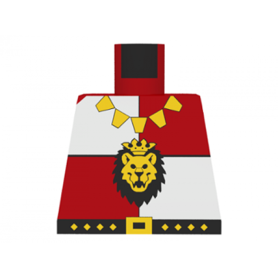 Torso Castle Royal Knights Lion Head and Necklace Pattern