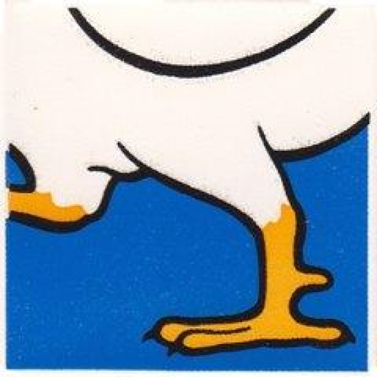 Duplo, Tile 2 x 2 x 1 with Chicken Mosaic Picture 05 Pattern (Set 1014)