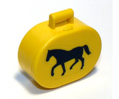 Scala Utensil Oval Case with Walking Horse Pattern (Sticker) - Set 5880