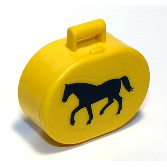 Scala Utensil Oval Case with Walking Horse Pattern (Sticker) - Set 5880