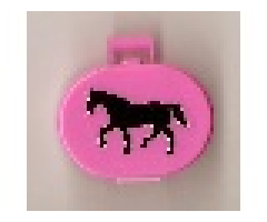 Scala Utensil Oval Case with Walking Horse Pattern (Sticker) - Set 5880