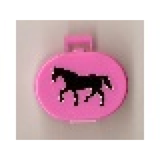 Scala Utensil Oval Case with Walking Horse Pattern (Sticker) - Set 5880