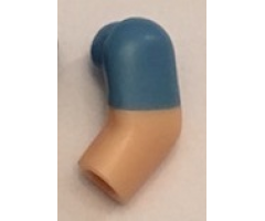 Arm, Left with Medium Blue Short Sleeve Pattern