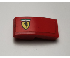 Slope, Curved 2 x 1 with Ferrari Logo Pattern Model Left Side (Sticker) - Set 75899