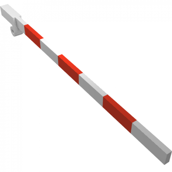 Train Level Crossing Gate Type 1, Crossbar with Red Stripes