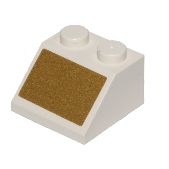 Slope 45 2 x 2 with Gold Rectangle Pattern (Sticker) - Set 70838