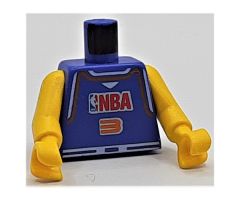 Torso NBA Player Number 3 Pattern / Yellow NBA Arms