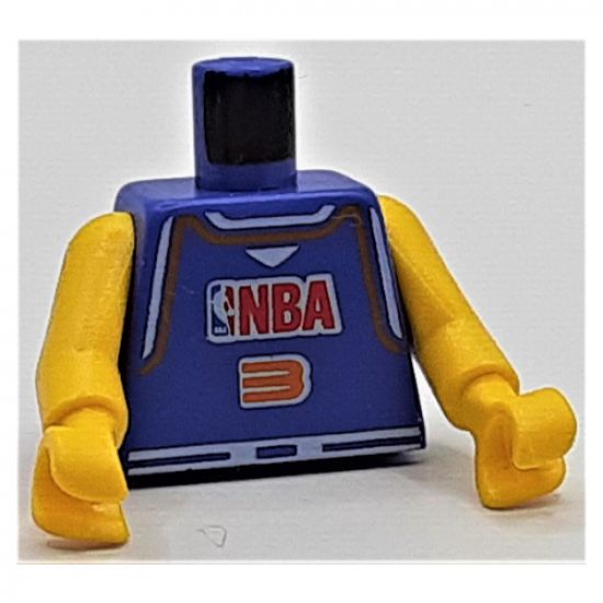 Torso NBA Player Number 3 Pattern / Yellow NBA Arms