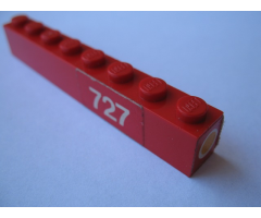 Brick 1 x 8 with Headlight and '727' Pattern Right (Stickers) - Set 727