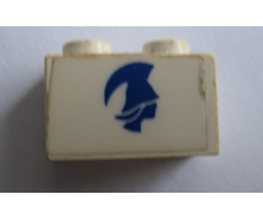 Brick 1 x 2 with Blue Britannia Logo Right Pattern (Sticker) - Set 1599