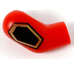 Arm, Right with Black and Gold Hexagon Pattern