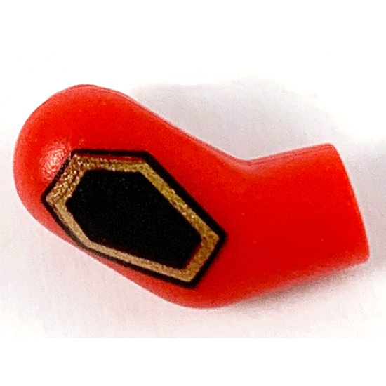Arm, Right with Black and Gold Hexagon Pattern