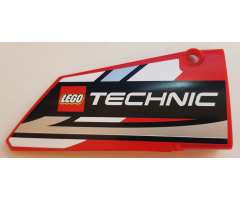 Technic, Panel Fairing #18 Large Smooth, Side B with LEGO TECHNIC Logo Pattern (Sticker) - Set 42000