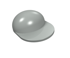 Minifigure, Headgear Cap - Long Flat Bill