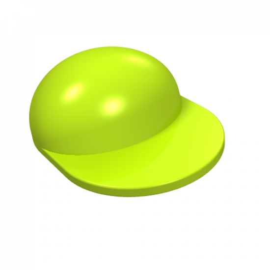 Minifigure, Headgear Cap - Long Flat Bill