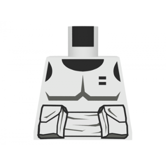 Torso SW Armor Scout Trooper Pattern (Dark Gray Accents)
