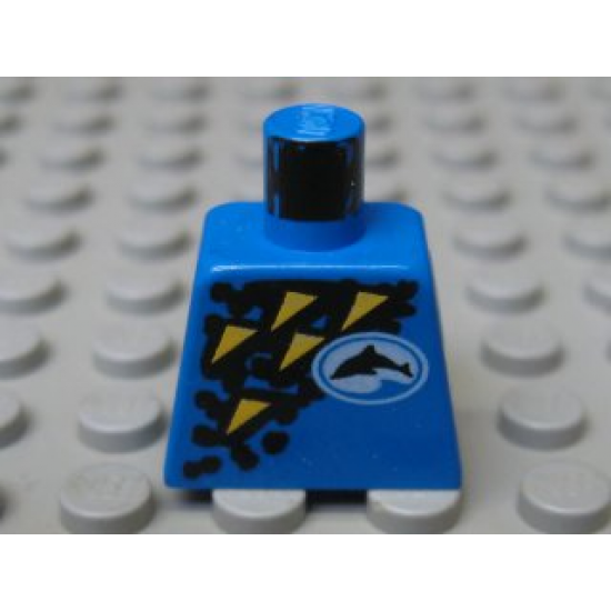Torso Divers Dolphin Logo and Yellow Triangles Pattern