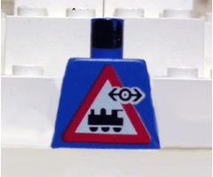 Torso Train Logo Small Black on Locomotive Triangle Sign Pattern