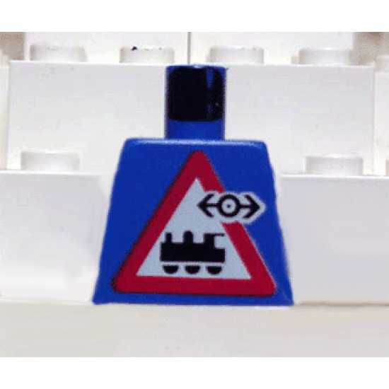 Torso Train Logo Small Black on Locomotive Triangle Sign Pattern
