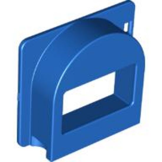 Duplo, Building Door / Window Pane Mailbox 1 x 4 x 3 Raised with 'Post' and Trumpet Pattern