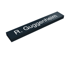 Tile 1 x 6 with 'R. Guggenheim' Pattern - Set 21004