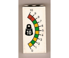 Brick 1 x 3 x 5 with Numbered Scale Pattern (Sticker) - Set 4565