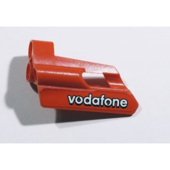 Technic, Panel Fairing #24 Small Short, Small Hole, Side B with 'vodafone' Pattern (Sticker) - Set 8674