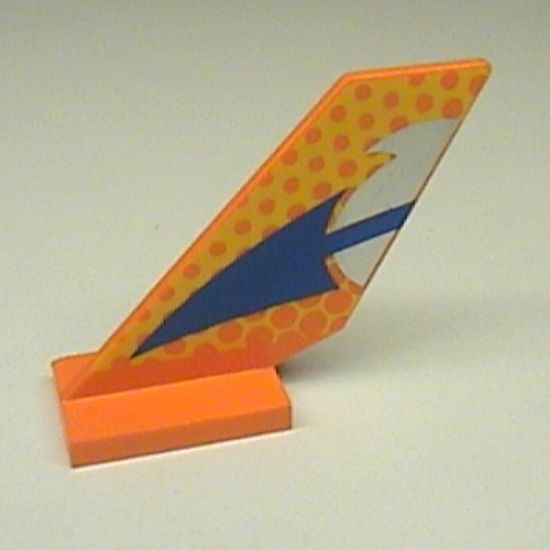 Tail Shuttle with Blue Arrow, Dot Fade Pattern