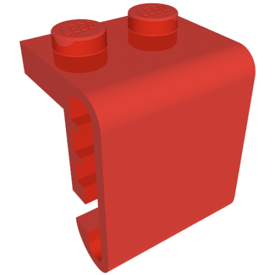 Plate, Modified 1 x 2 with Steam Engine Cylinder, Round Surfaces, Interior Grooves
