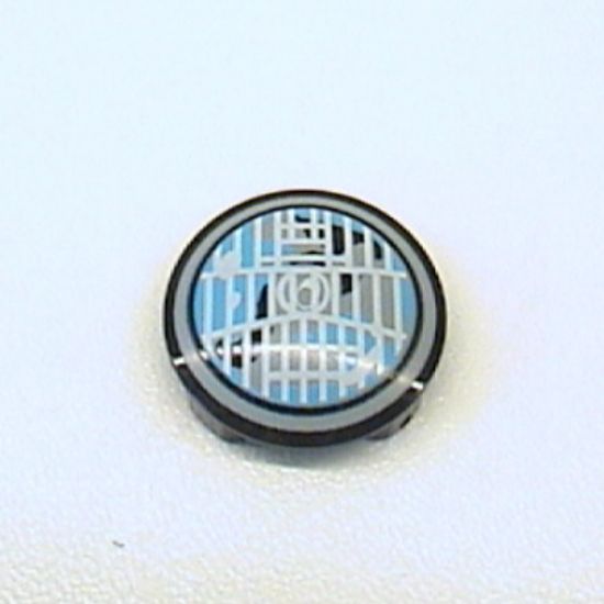 Plate, Round 2 x 2 with Rounded Bottom and Headlight Pattern